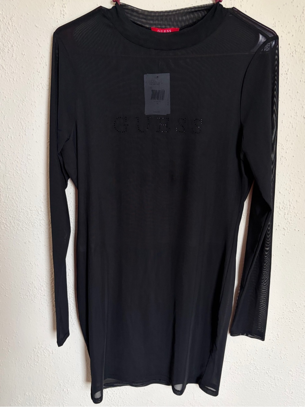 Guess Black Sheer Dress